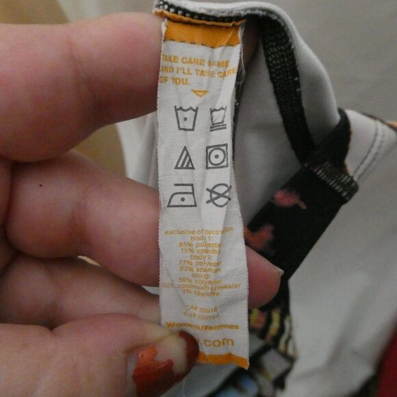 Lucy Tie Dye Striped Tank Top Strappy Criss Cross - Picture 9 of 10